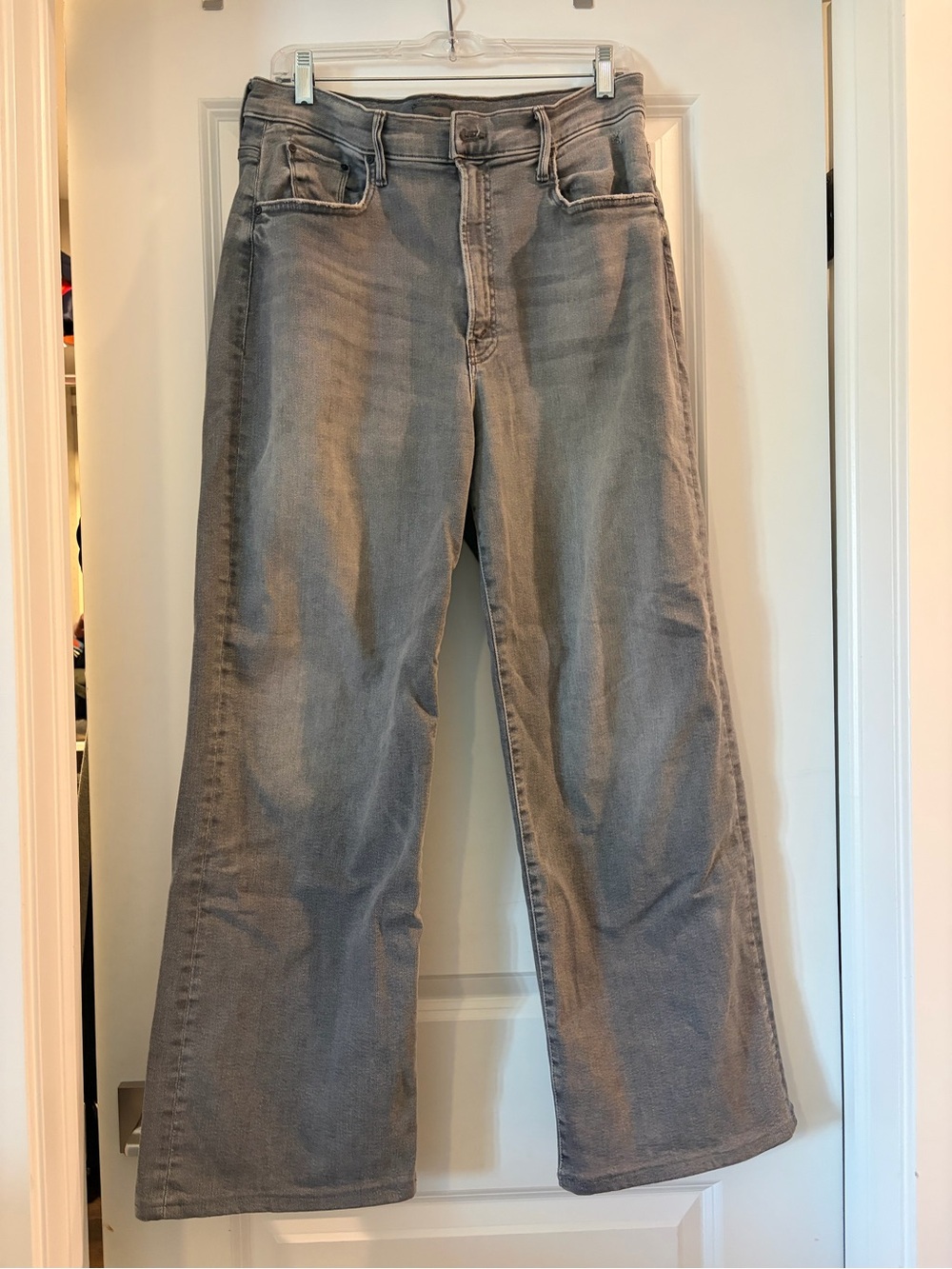 MOTHER The Maven Heel High Rise Wide Leg Jeans